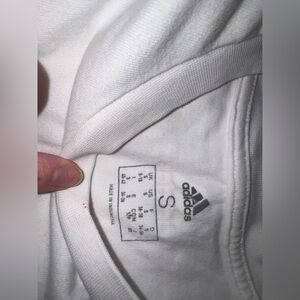 Adidas White Crew Neck Tee